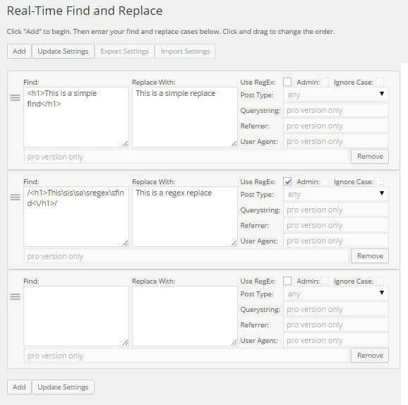real time find and replace tela - Best Blog Brasil - Os Blogs mais Incríveis da Web