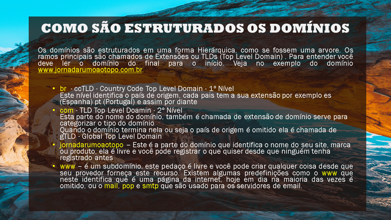 Desvendando os Dominios Como sao estruturados os dominios - Best Blog Brasil - Os Blogs mais Incríveis da Web